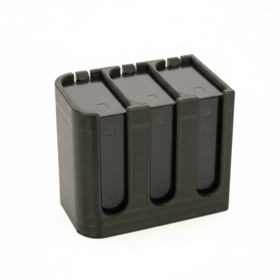 Porta batterie triplo per Panasonic GH5, G9 e GH4 (DMW-BLF19)