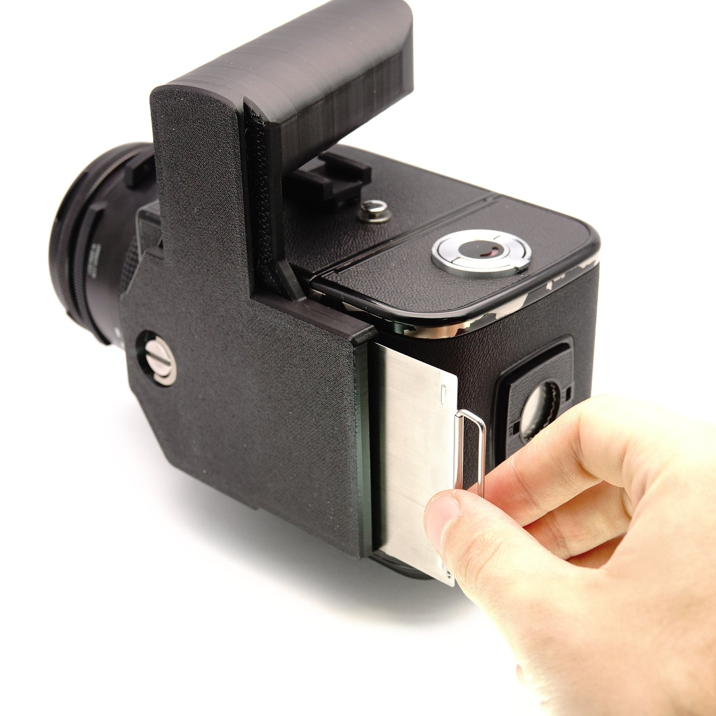 L handgrip with Arca Swiss & darkslide compartment for Hasselblad 500C/M, 503CW