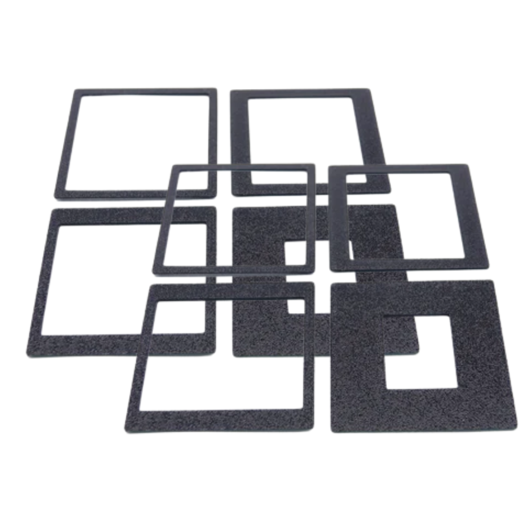 Set de máscaras para negativos 35mm-6x7 para Durst M605, M601, M670 Unineg