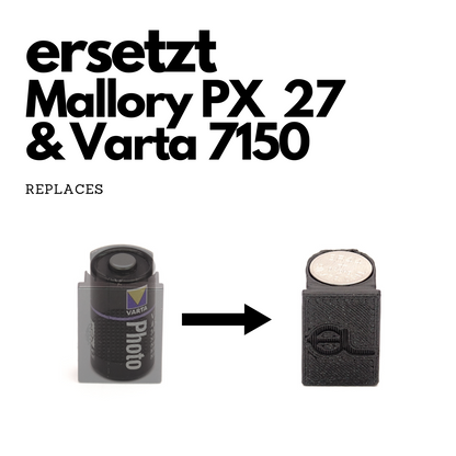 Adaptateur de batterie PX27 pour Rollei 35 SE, 35 TE & A110