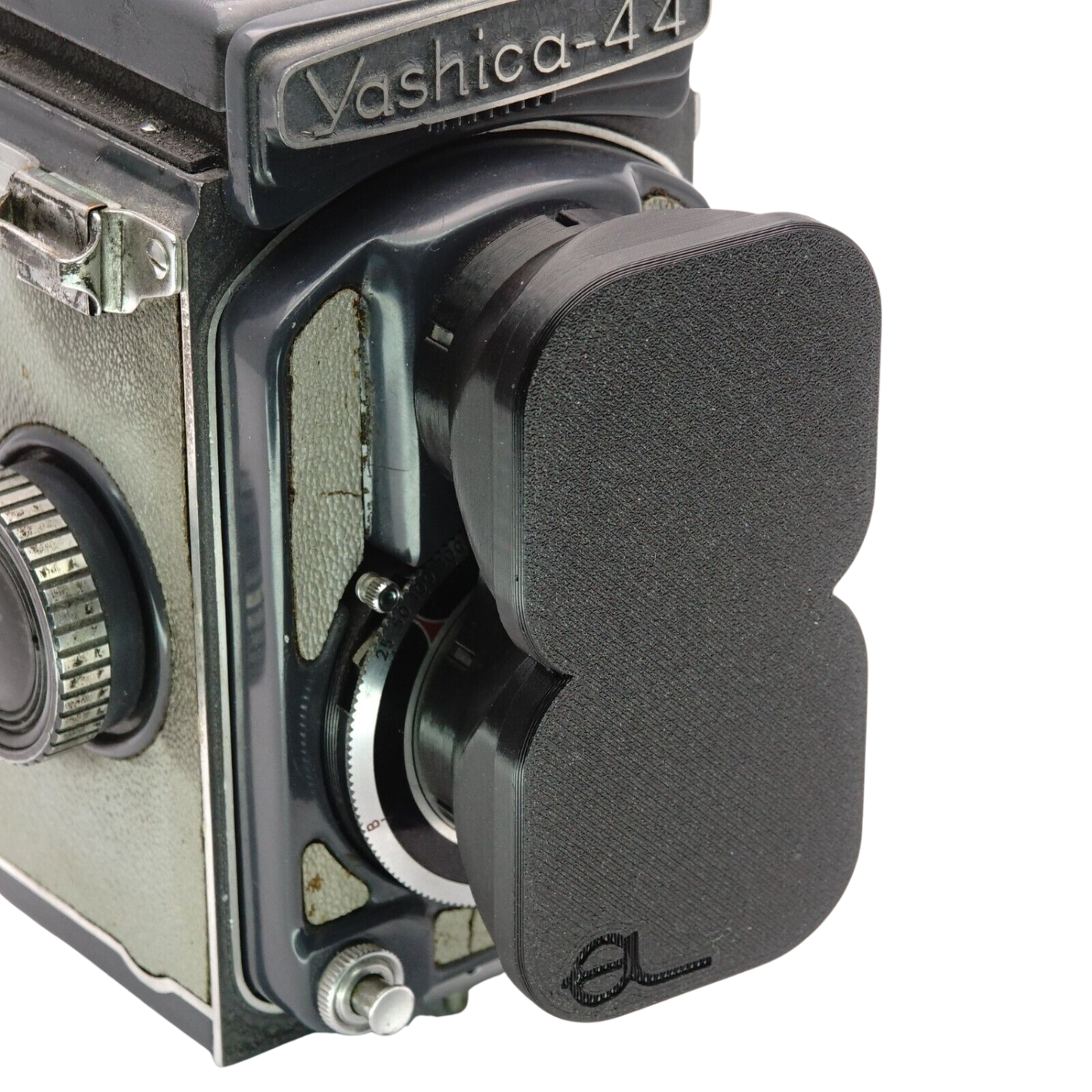 Lens hood & cap for Yashica 44, 44LM, 44A (Bay 1 / 28.5mm)