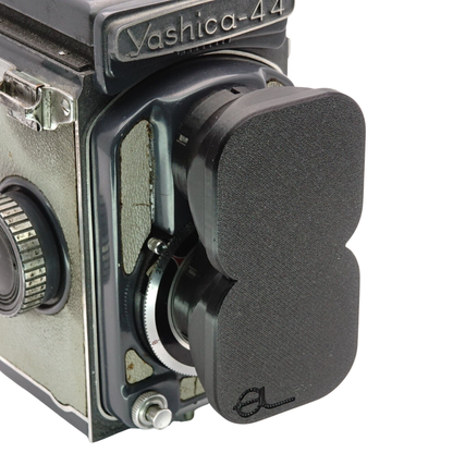 Lens hood & cap for Yashica 44, 44LM, 44A (Bay 1 / 28.5mm)