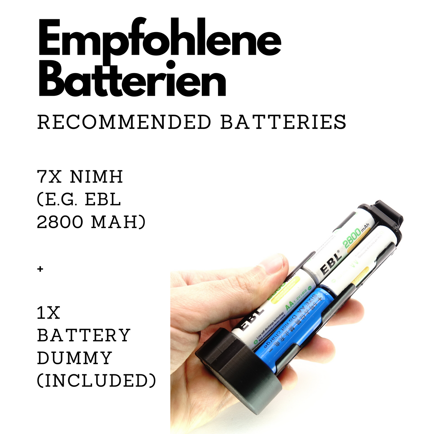 Porte-piles 7x AA pour Metz Mecablitz 76 MZ-5, 70 MZ-5, 50 MZ-5