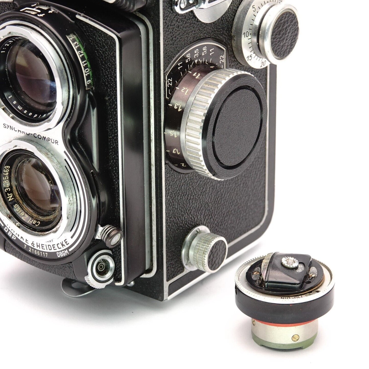 Couvercle de posemètre pour Rolleiflex 2.8E, 3.5F, Tele & Wide