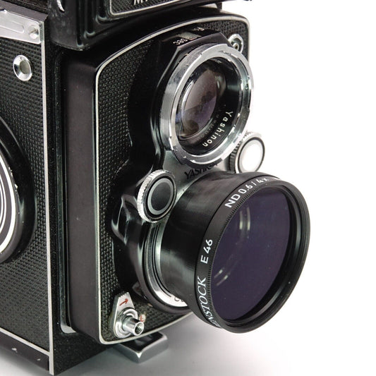 Gegenlichtblende Bay I & Filteradapter für Yashica Mat 124G, Rolleiflex T
