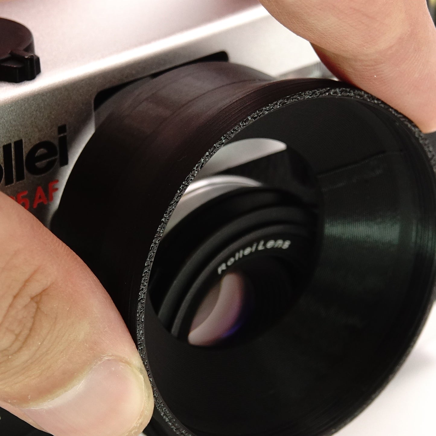 Accessoires (couvercle, adaptateur, pare-soleil, étui) pour Rollei 35 AF