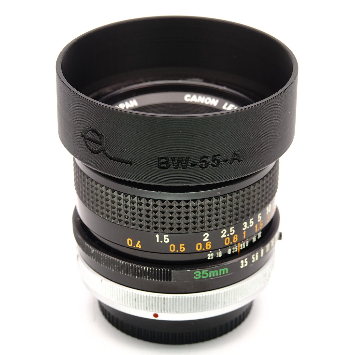 Pare-soleil BW-55A pour Canon FD 35mm f/2, f/3.5 S.S.C.