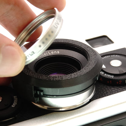 Accessoires (couvercle, adaptateur, pare-soleil, étui) pour Rollei 35 AF