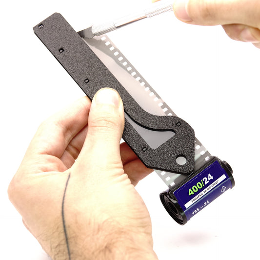 Filmschneider ABLON Schablone für Leica Barnack, IIIf, IIIg, Zorki