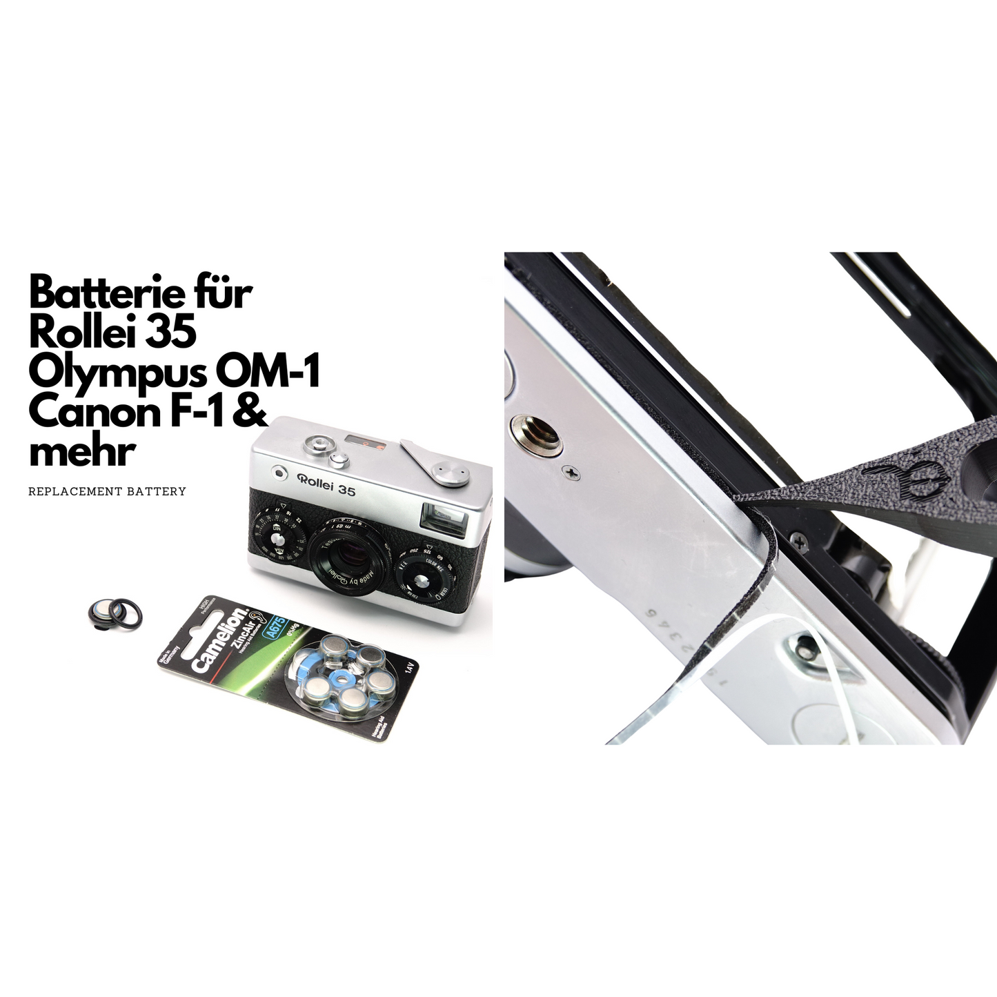 PX625ORingBatterieAdapterfuerRollei35OlympusOM1CanonF1MinoltaSRT