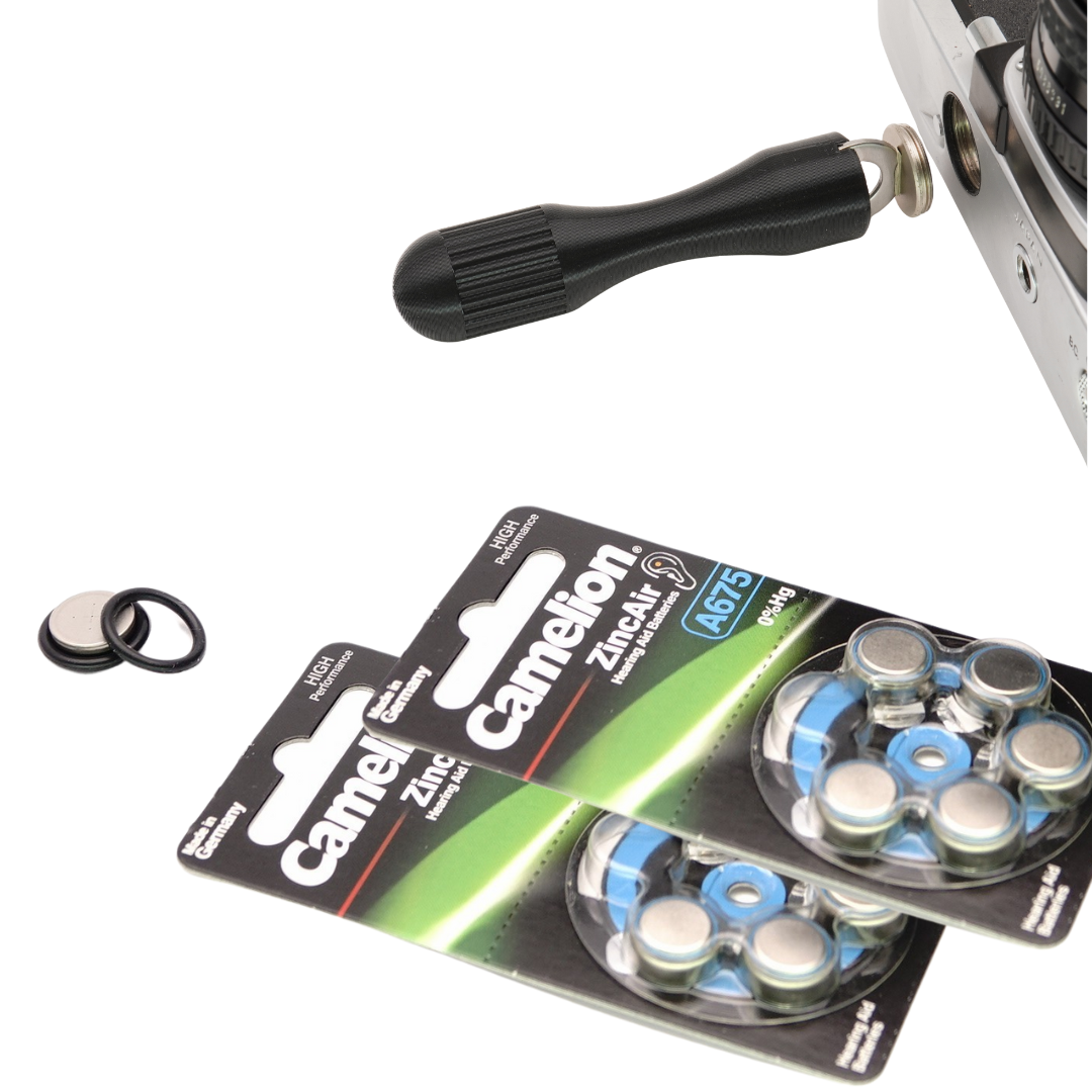 Adaptateur de batterie PX625 avec joint torique pour Rollei 35, Olympus OM-1, Canon F-1 & Minolta SRT