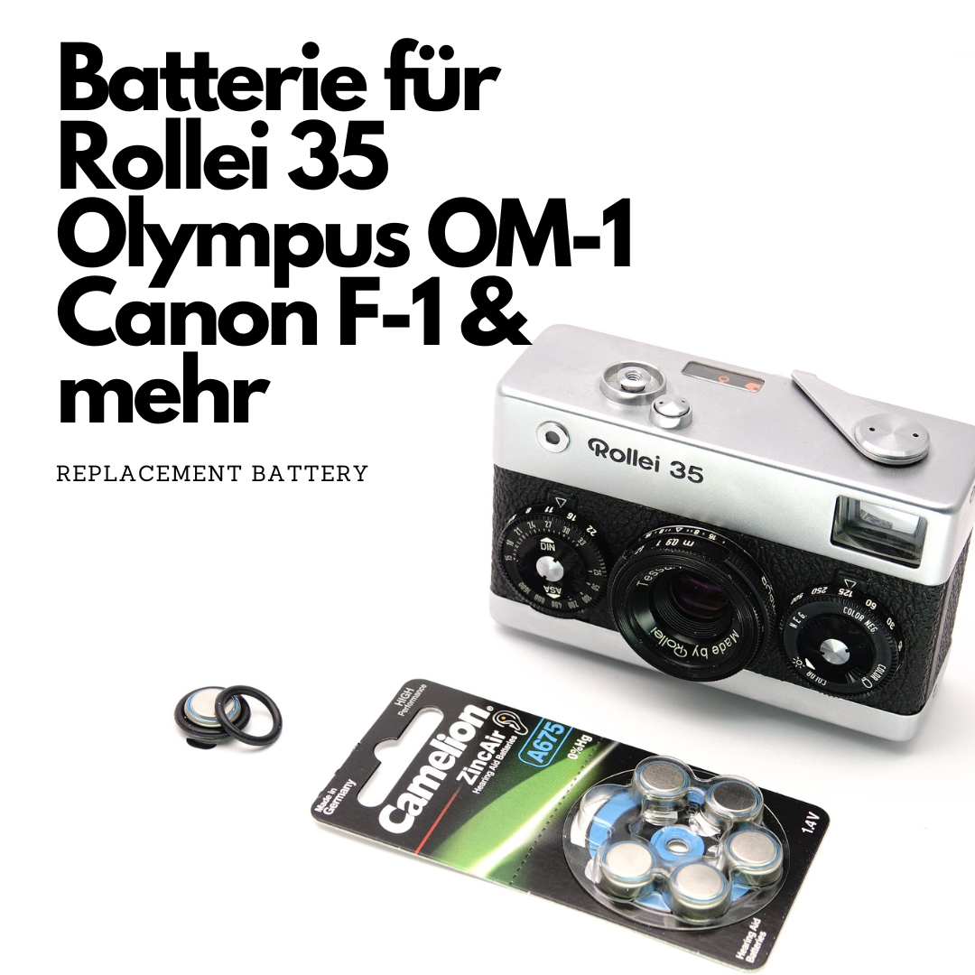 Adaptateur de batterie PX625 avec joint torique pour Rollei 35, Olympus OM-1, Canon F-1 & Minolta SRT