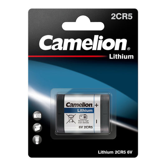 2CR5 Lithium 6V Batterie für Canon EOS 1, 3, 5, 50 & mehr