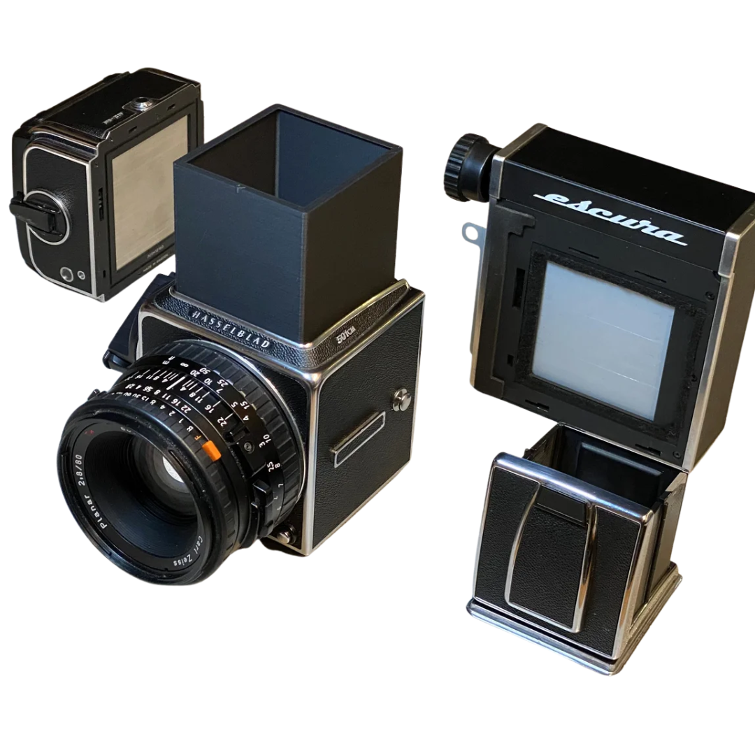 Fokus-Adapter Set für Escura Hasselback an Hasselblad 500