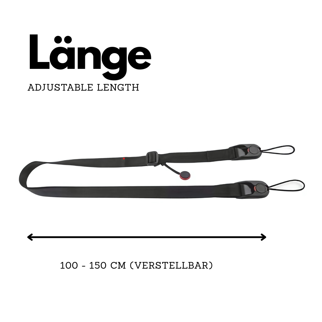 Tracolla per fotocamera con chiusura rapida per Canon AE-1, Nikon F3 e Olympus OM-1