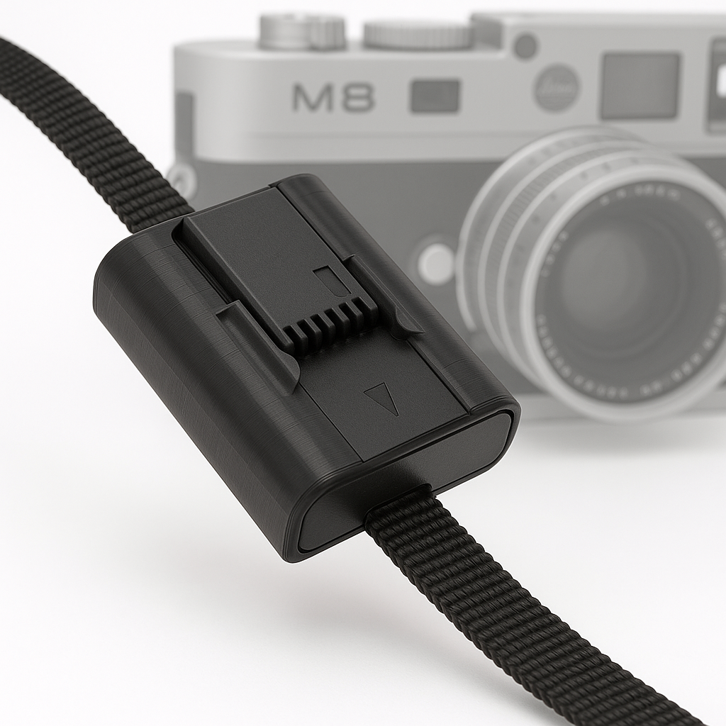 Support de batterie pour sangle d'appareil photo pour Leica M8, M9 & M-E (Type 14464)