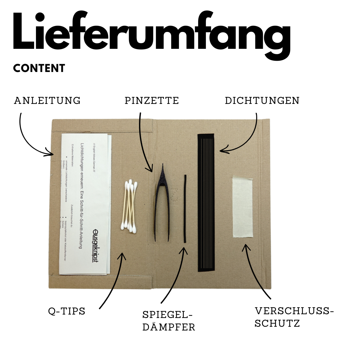 Set universel de joints d'étanchéité avec amortisseur de miroir pour Canon, Nikon, Minolta & Olympus