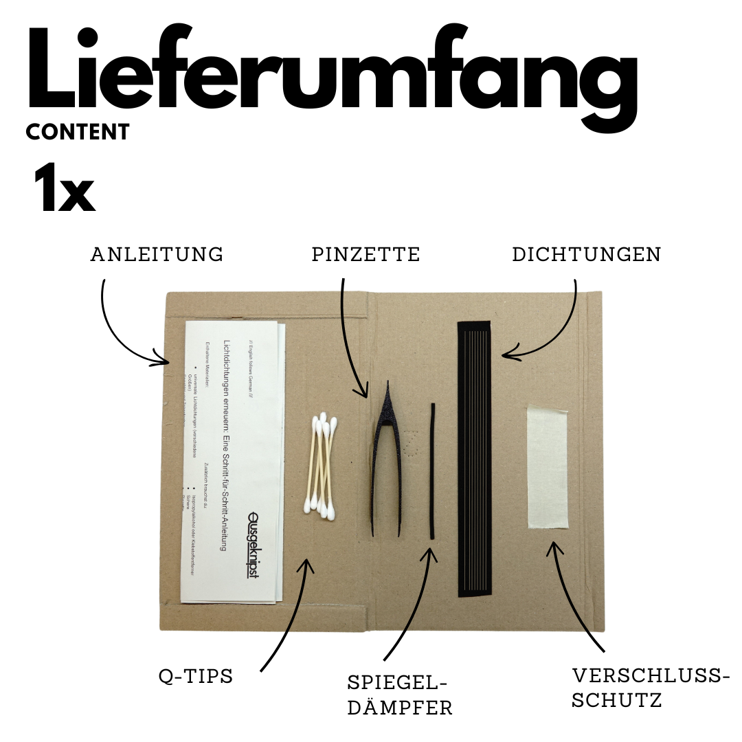 Set universel de joints d'étanchéité avec amortisseur de miroir pour Canon, Nikon, Minolta & Olympus