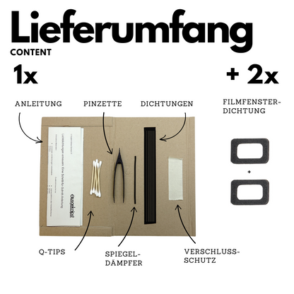 Set universel de joints d'étanchéité avec amortisseur de miroir pour Canon, Nikon, Minolta & Olympus