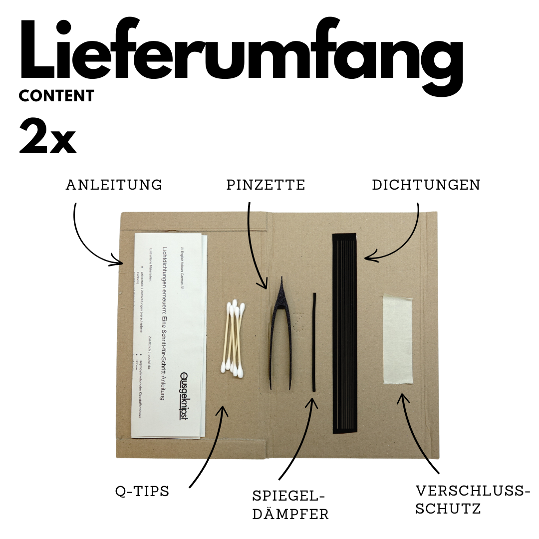 Set universel de joints d'étanchéité avec amortisseur de miroir pour Canon, Nikon, Minolta & Olympus