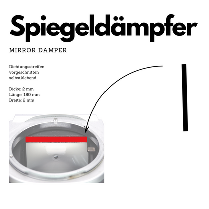 Set universel de joints d'étanchéité avec amortisseur de miroir pour Canon, Nikon, Minolta & Olympus