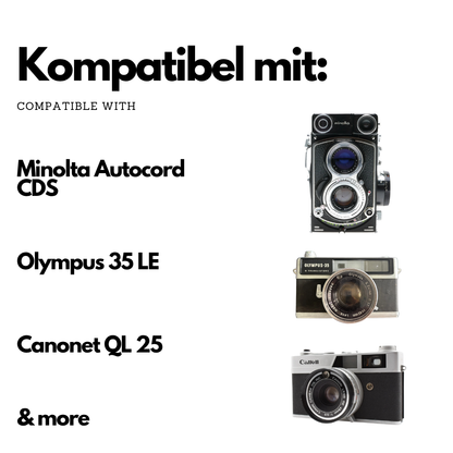 Adaptateur de batterie PX1 MR50 pour Minolta Autocord, Canon QL25, Olympus 35 LE