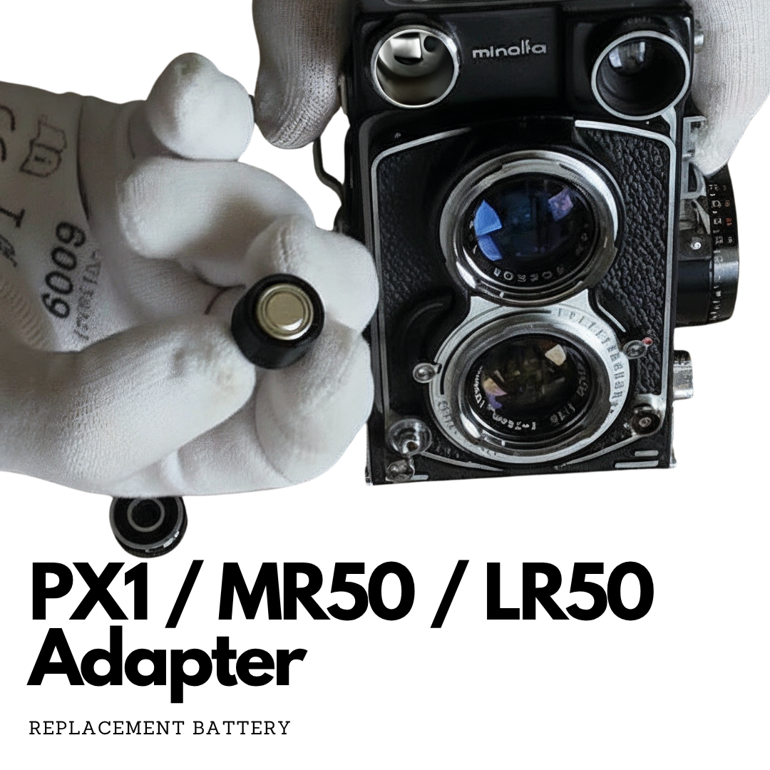 Adaptateur de batterie PX1 MR50 pour Minolta Autocord, Canon QL25, Olympus 35 LE