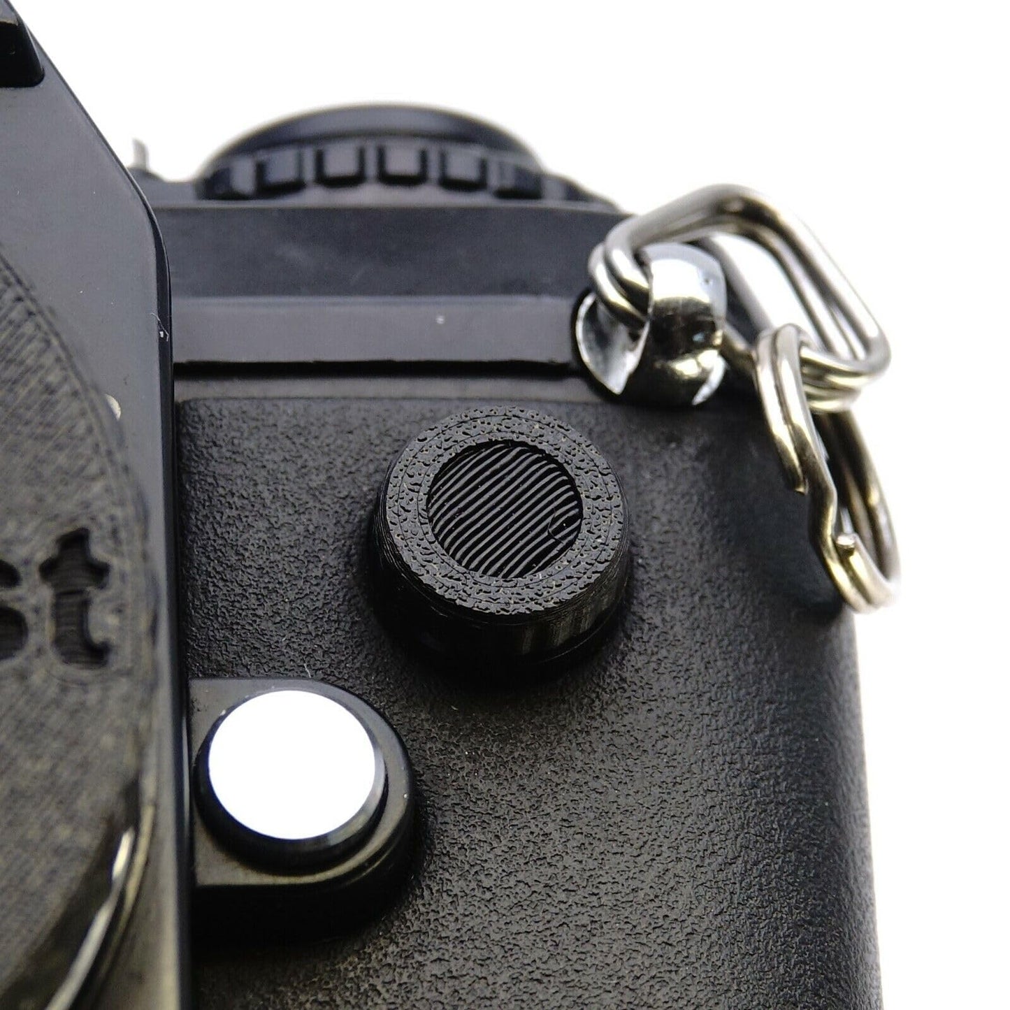 Ensemble de protections classiques Nikon : cache-prise télécommande 2 broches et cache-synchro PC (F4, F3, MD-4, F801)