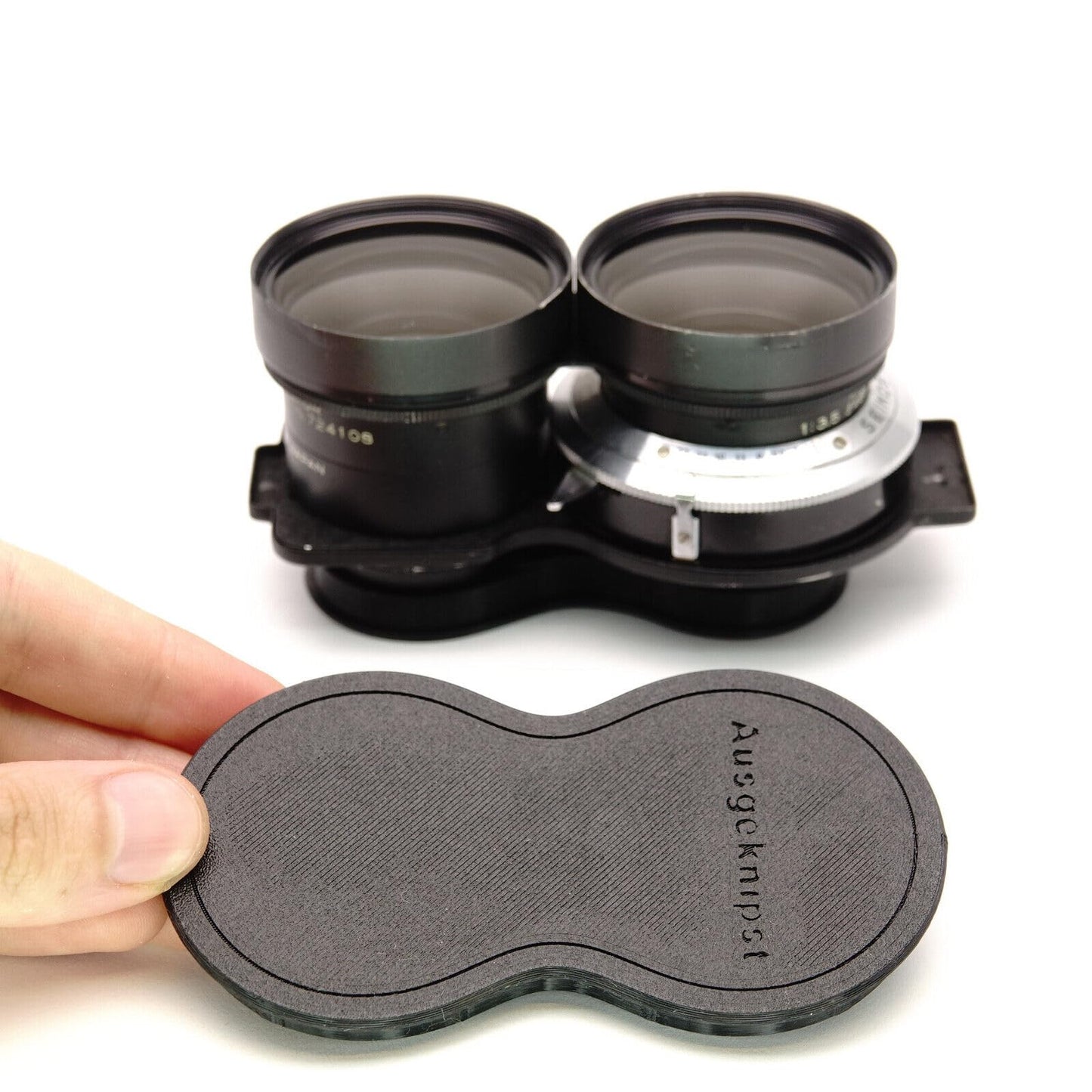 Cache double objectif Mamiya C330 pour Sekor 65mm, 180mm & 250mm