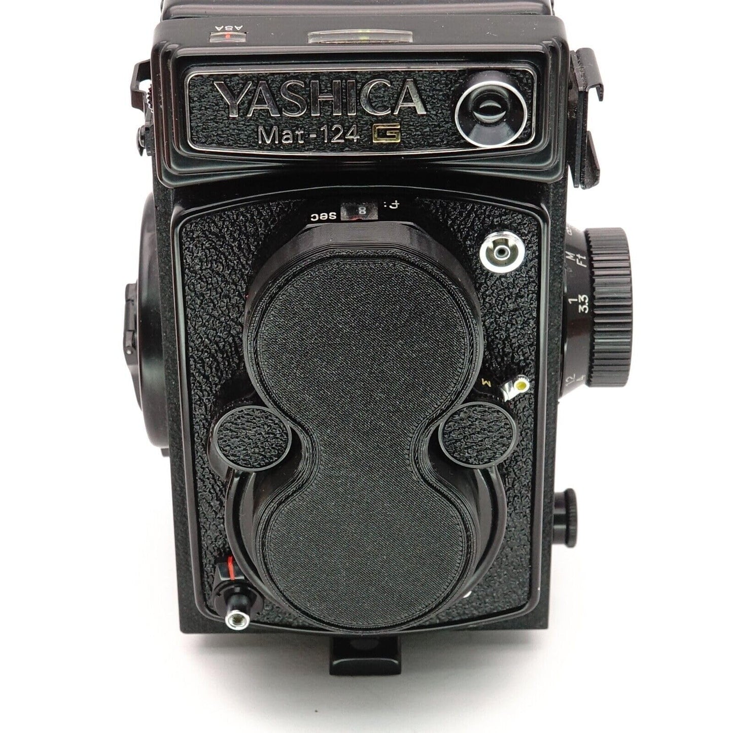 Cache double d'objectif (Bay 1) pour Yashica Mat 124G & Rolleiflex