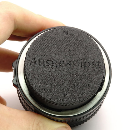 Bouchon d'objectif pour objectifs Canon FD & nFD (28mm, 50mm, 85mm)